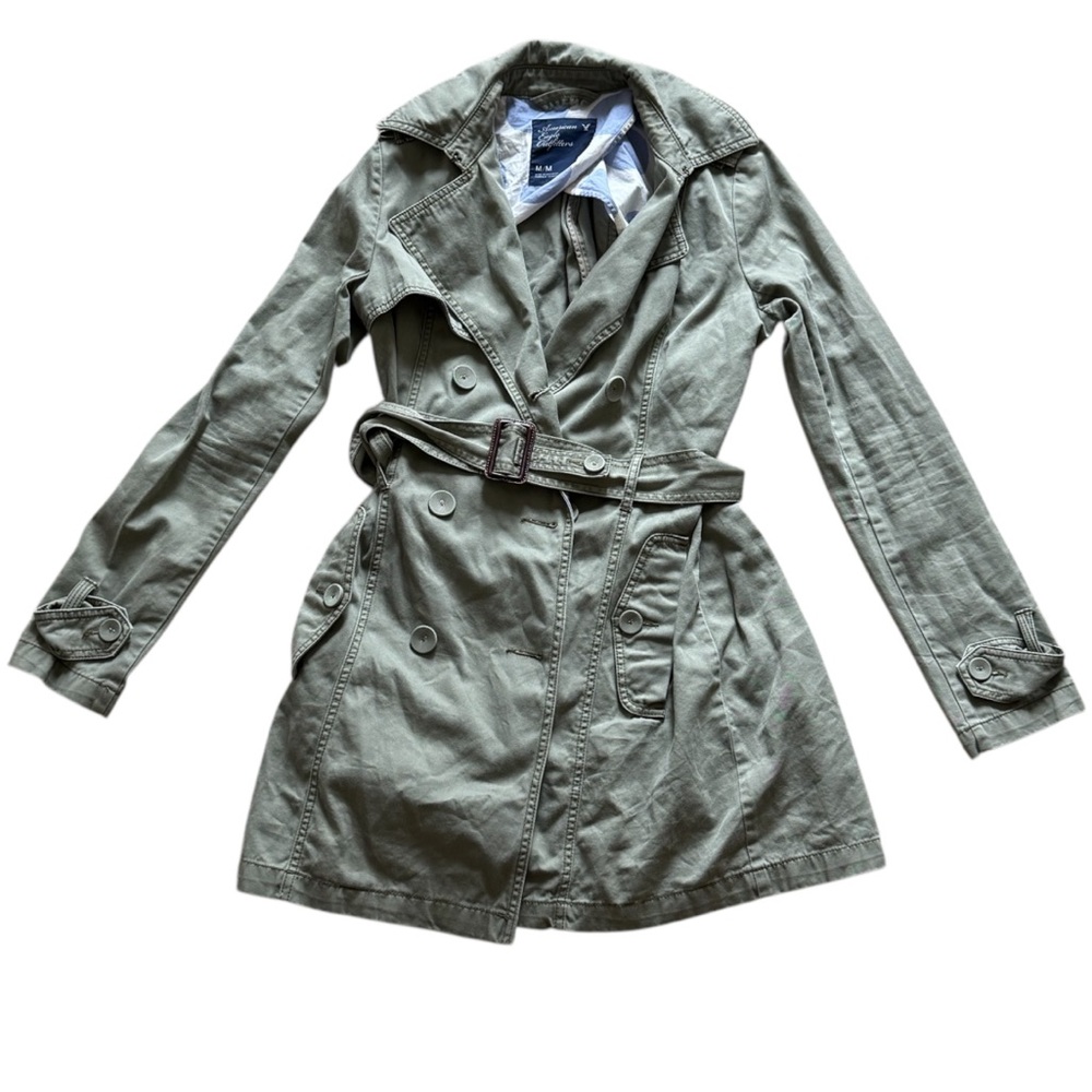 American Eagle Outfitters Olive Green Jacket Juniors Size Medium